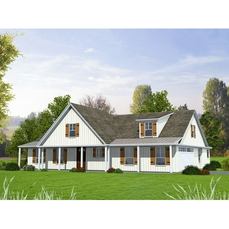 273-2294: Southern Southwestern 4 Bed, 3 Bath Luxury Home Plan, 2294 Sq Ft: Full Blueprints with License to Build by Home Plan Marketplace - Lesuto