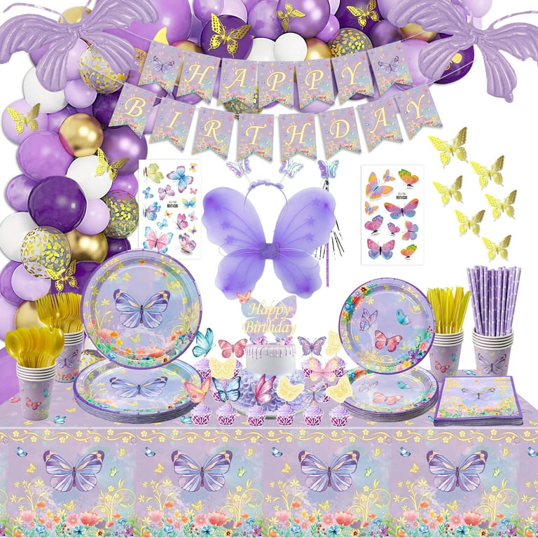 14 Pcs Fairy Cake Decoration Fairy Butterfly Party Happy Birthday New