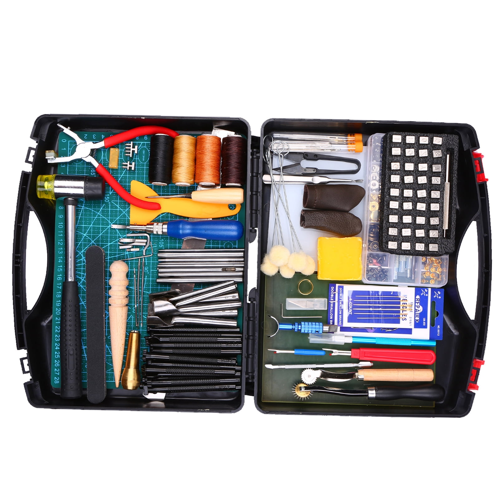 273 Pieces Leather Working Tools and Supplies with a Storage Case Basic