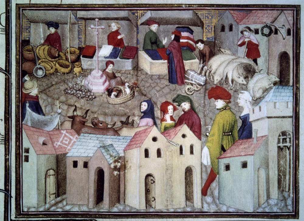 2737 Miniature Thomas Of Saluzzo Le Chevalier Errant (The Knight-Errant) Canvas Art - (36 x 24)