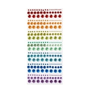 273ct Rainbow Gem Stickers - Rhinestone & Gemstone Face & Heart Stickers