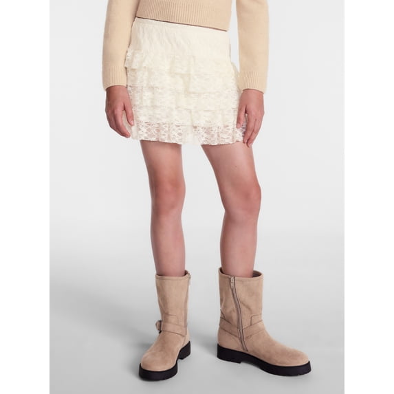 Weekend Academy Girls Tiered Lace Skirt, Sizes 4-18