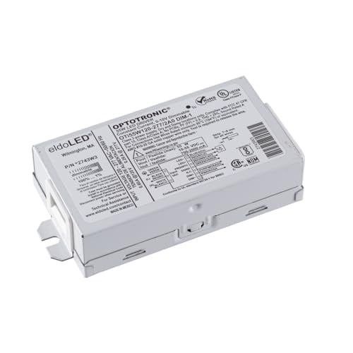*2743W3 OPTOTRONIC 55W Constant Current 0-10V Dimmable LED Driver, Programmable Compact OTi55W/120-277/2A0/DIM-1 - Replacement/Compatible with Osram 57355