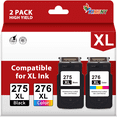 thumbnail image 1 of 275 276 Ink Cartridge for Canon Ink 275 and 276 XL for Canon 275XL and 276XL Ink Cartridge for Printer Pixma TS3522 TR4700 Printer( Black,Tri-Color), 1 of 6