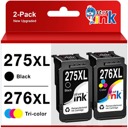 4x100ml Refill ink Canon PG-275 CL-276 Ink Cartridges Black Color