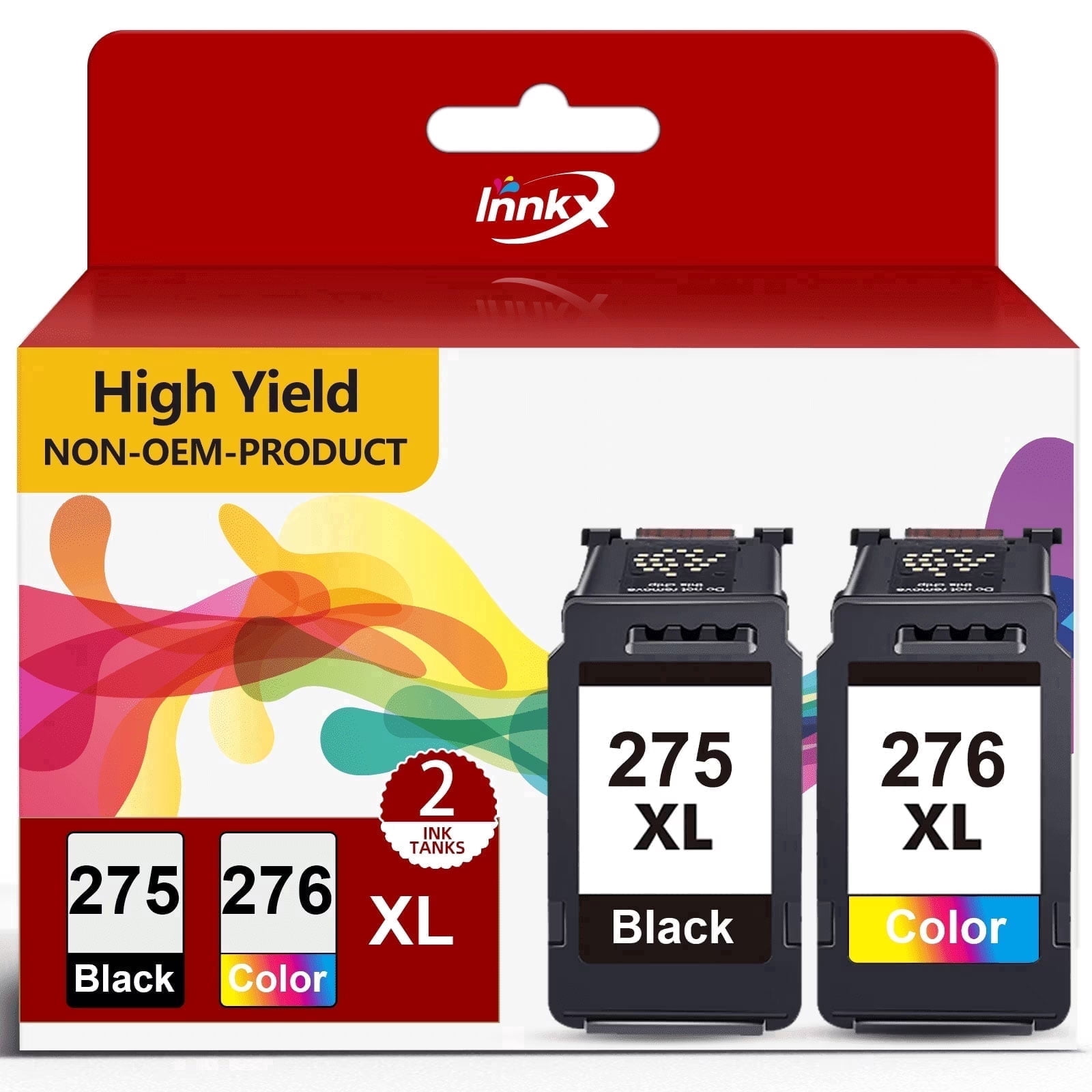 275 276 XL Ink Cartridge for Canon 275 276 Ink 275XL Ink Cartridge Combo Pack Compatible for Canon PIXMA TS3520 TS3522 Printer (Black, Tri-Color)