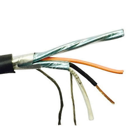 275' Belden 1075A 20 AWG 2 Pair + 22 AWG 1C Power Limited Tray Cable Black 300V