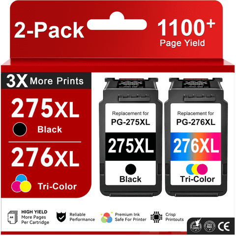 275 Ink Cartridge for Canon Ink 275 and 276 Compatible for PG 275 Black Ink Cartridge for Pixma TS3522 TR4722 TS3722 Printer Ink