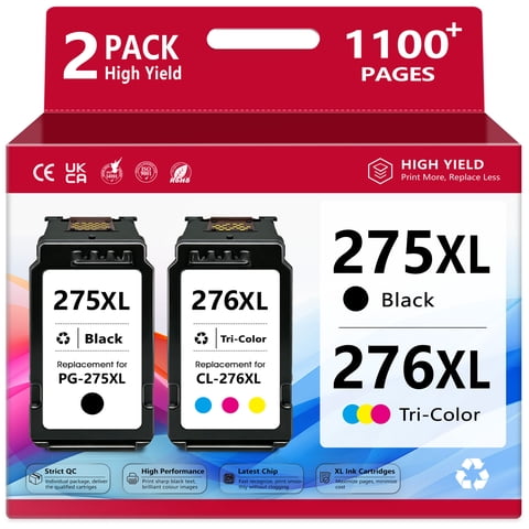 275 Ink Compatible for Canon Ink 275 and 276 Ink Cartridge for Printer Ink Canon PIXMA TS3520 TS3522 TR4720 TR4722