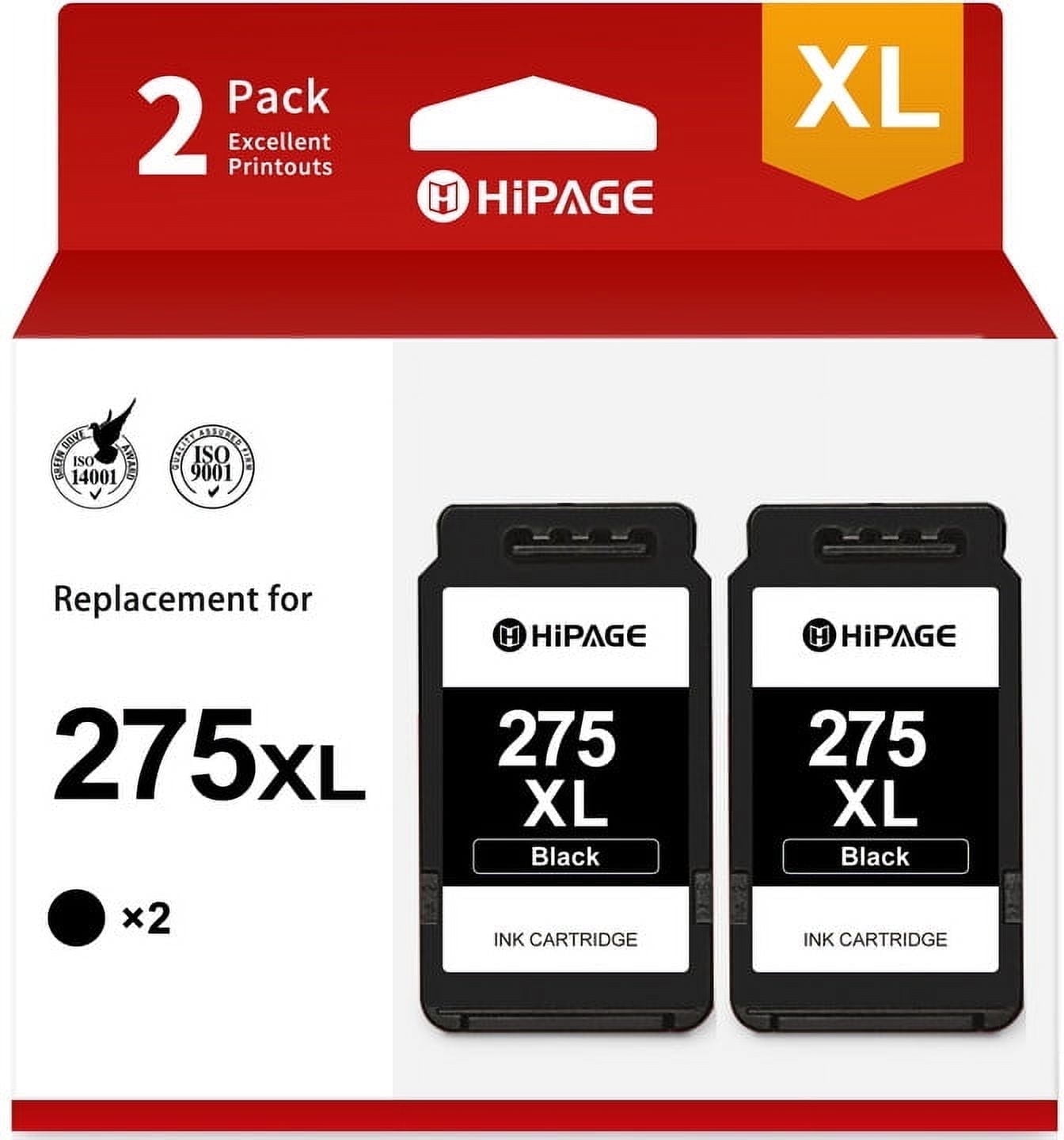275 Ink for Canon 275 Ink for 275 Ink Cartridge (Black, 2