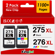 275 Ink Cartridges Compatible for Canon Ink 275 and 276 for Canon 275 Ink for PIXMA TS3722 TR4722 TS3522 TS3520 TS3500 Printer Black, Tri-Color