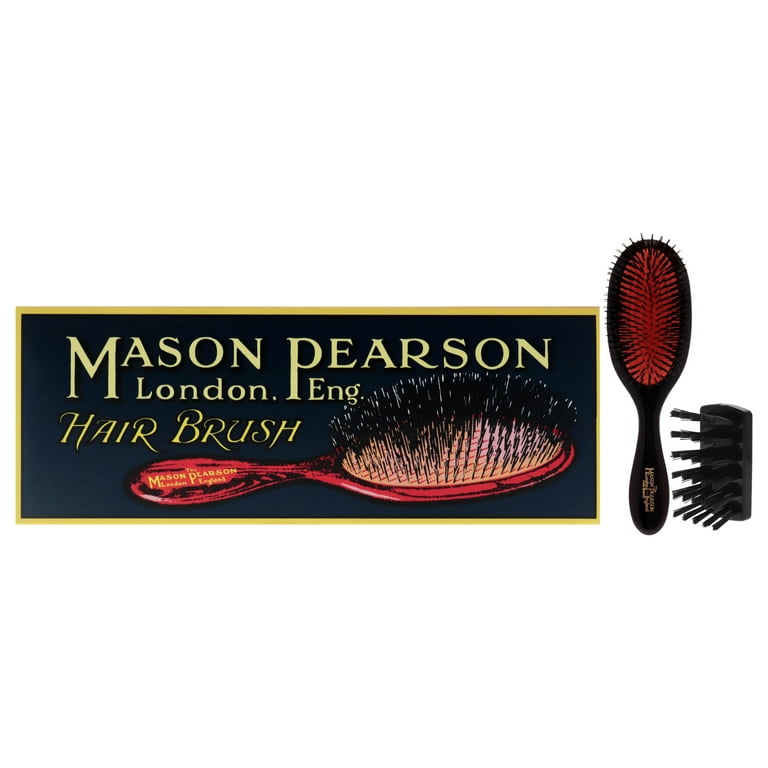 Mason Pearson SB3 ダークルビー ヘアブラシ Mason Pearson Handy Size Sensitive Hair Brush with Soft Boar