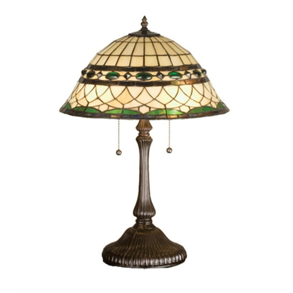 27538 Meyda 23"H Tiffany Roman Table Lamp