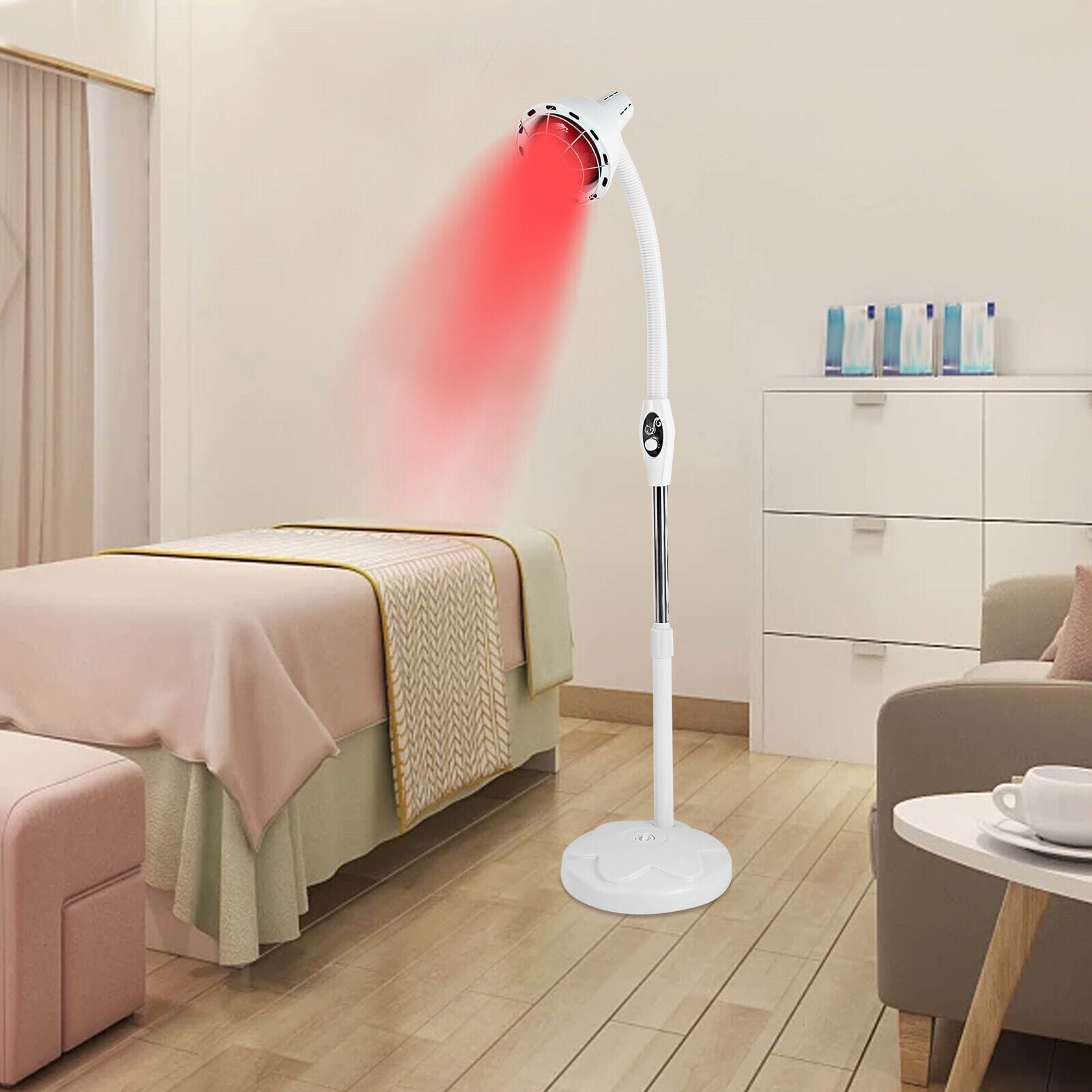 275W Infrared Telescopic Heating Lamp with Adjustable 360° Angle – Ideal for Beauty Salons, Home Use, and Professional Cooking