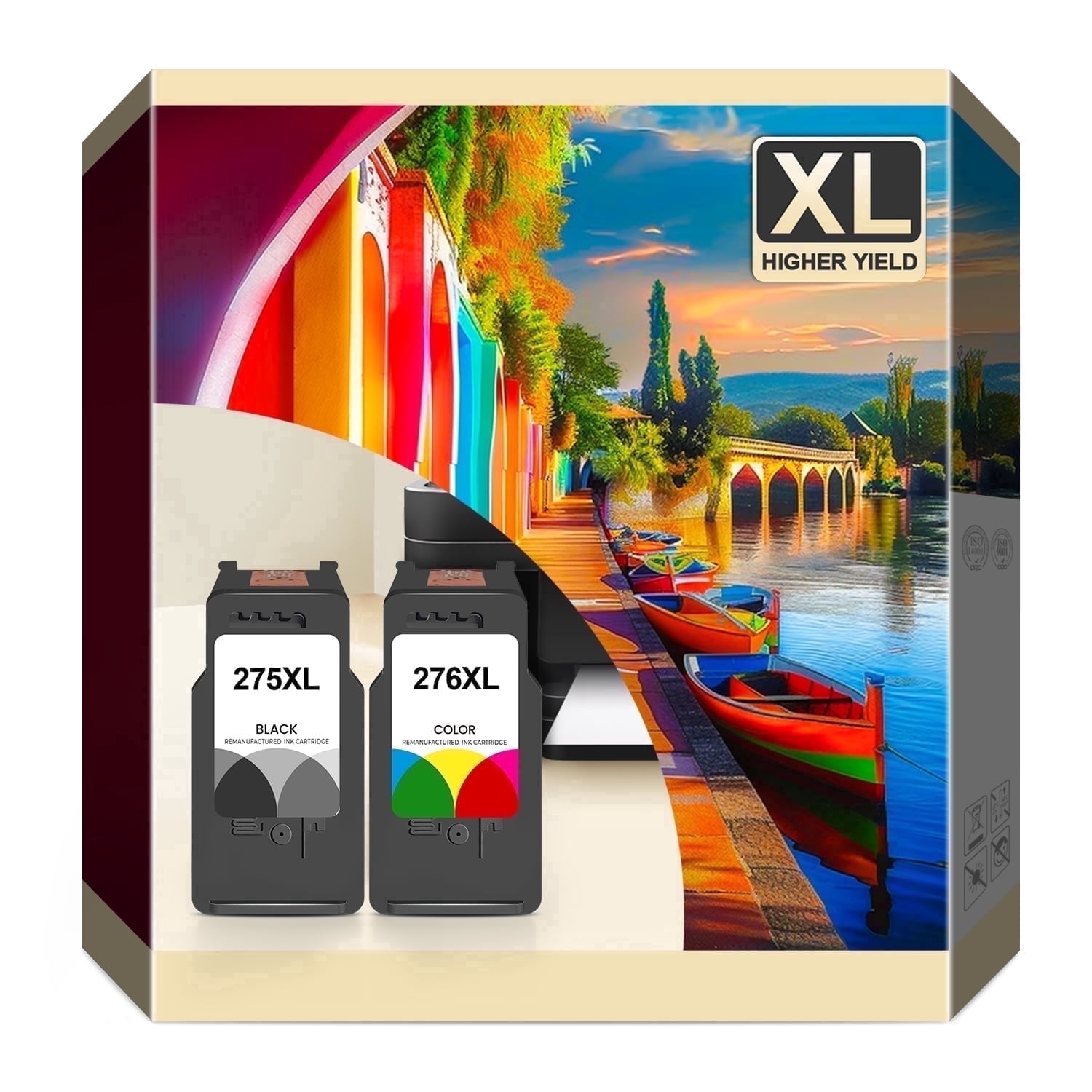 TS3722 ink cartridge for PG275xl/CL276xl ink cartridge Compatible for Canon 275xl 276xl Printer Ink cartridge for Canon PIXMA TS3722 TR4722 TS3522 TR4700 TS3520