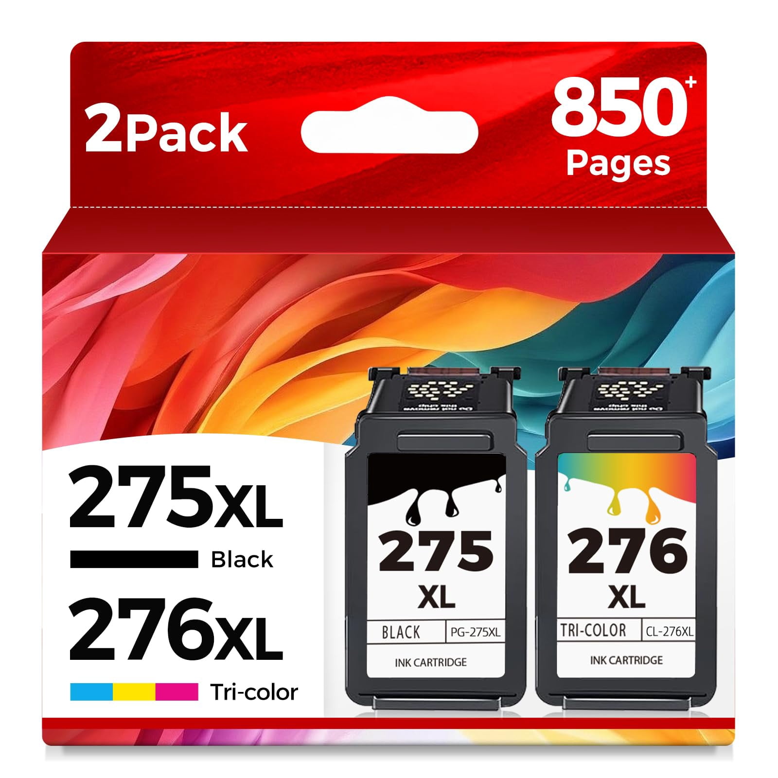 275XL 276XL Compatible Ink Cartridge Replacement for Ink 275 276 (Black ...