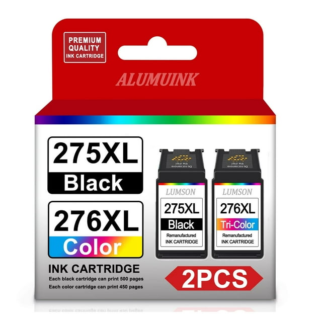 275XL 276XL High Yield Ink Cartridge Replacement for Canon 275 276 Ink