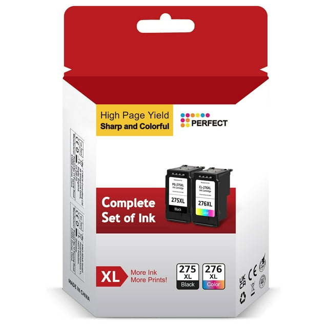275XL 276XL High Yield Ink Cartridge Replacement for Canon 275 276 Ink