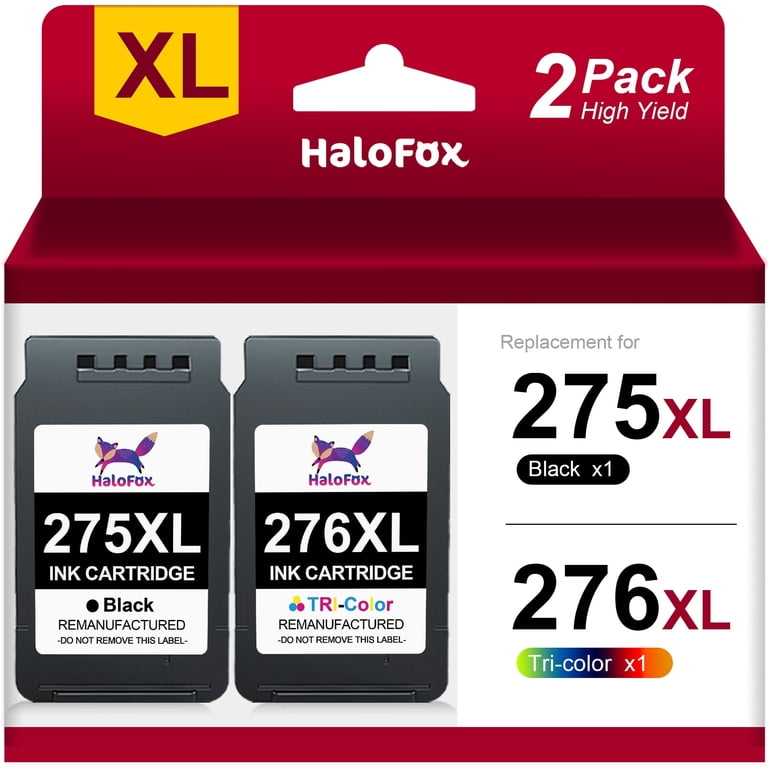 FITU WORK PG-275 Black, CL-276 Color Ink Cartridge, XL Yield