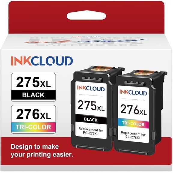 275XL Ink Cartridges Compatible with Canon PG-275XL/CL-276XL Printer for PIXMA TS3522 TS3520 TR4720 TR4725 TS3722 TS3720 Printers (Black,Tri-Color)