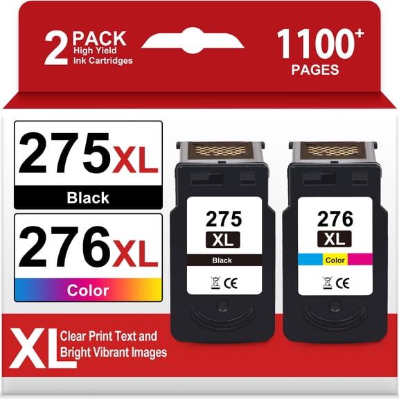 275 Ink Cartridge Compatible for Canon Ink 275 and 276 for PG 275 Black for PIXMA TS3722 TS3522 TR4722 TR4720 TR4700 Printer Ink