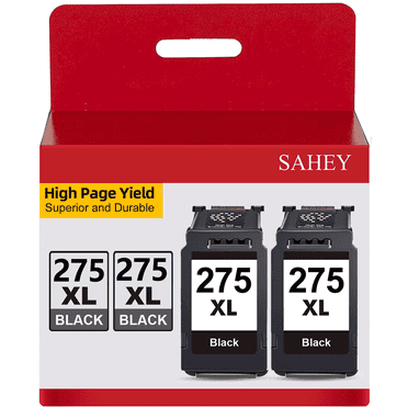 275XL Black Ink Cartridges Compatible for Canon Ink 275 and 276 XL PG-275 Ink Cartridge Replacement for PIXMA TS3520 TS3500 TR4720 TR4700 TS3522 Printer(2 Black)