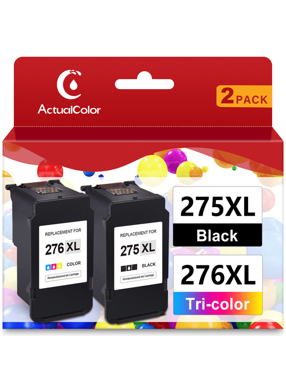 275XL Ink Cartridge for Canon Ink 275 and 276 XL 275XL 276XL PG-275XL CL-276XL Combo Pack for Canon Pixma TS3522 TR4720 TR4700 TR4722 Printer ( Black,  Tri-Color)