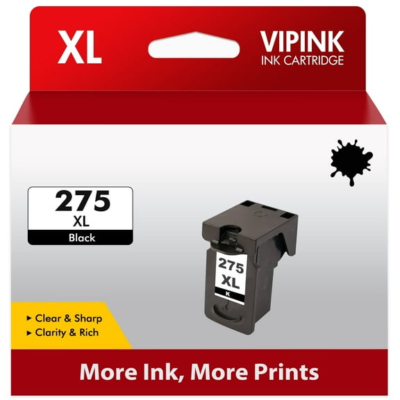 275XL Ink Cartridges Compatible for Canon 275 XL Black PGI275 PG275 PG-275 XL Ink (1 Pack) use for TS3500 TS3522 TS3520 TR4700 TR4720 TR4722 Printer