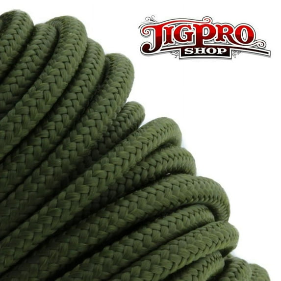 275lb Tactical Parcord 3/32" x 100' Olive Drab by Jig Pro Shop - Made in the USA