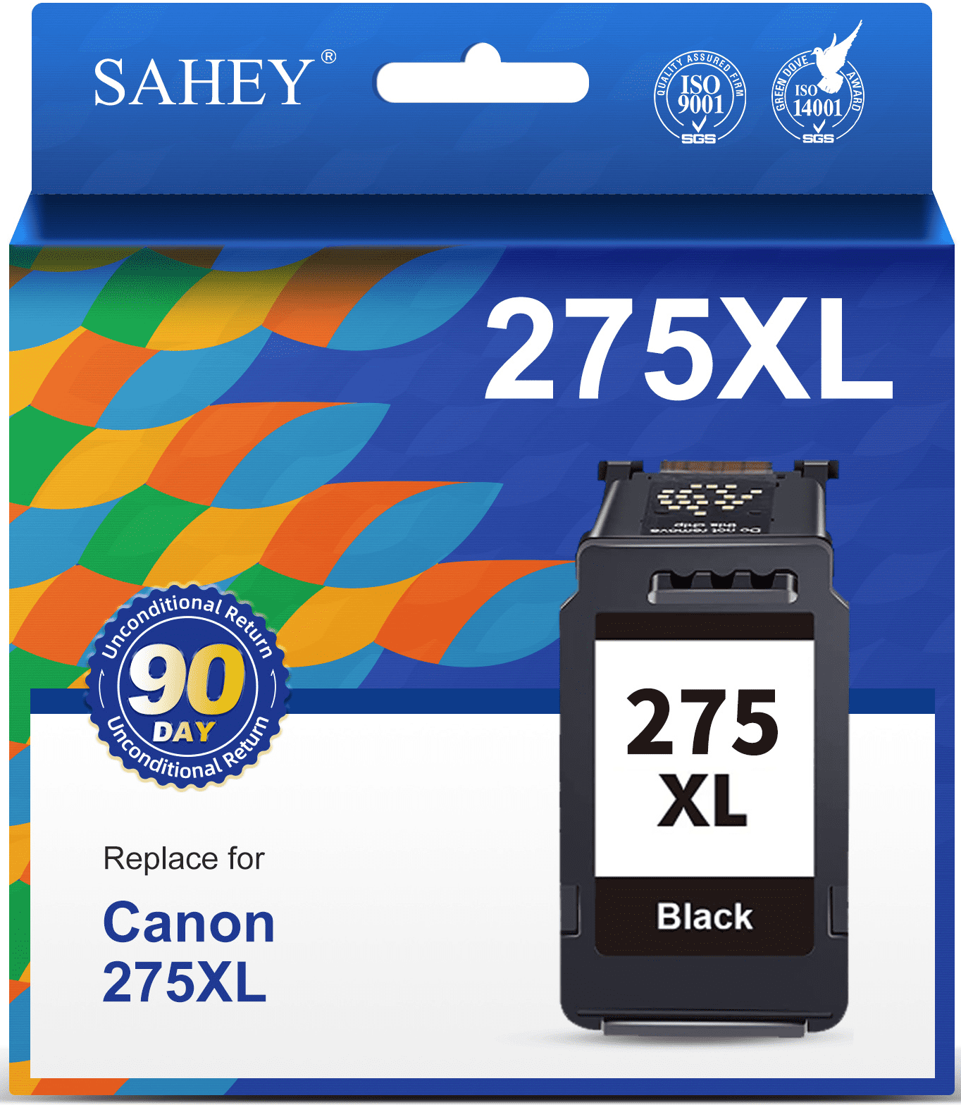 SAHEY 275XL Black Ink Cartridge for Canon Pixma TS3522 TS3520 TR4722