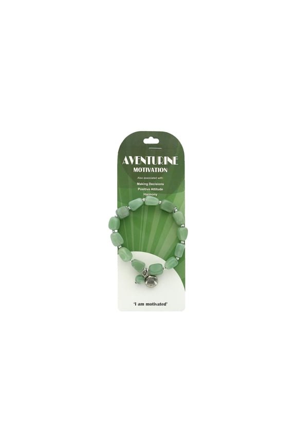 27651000 - 44 JOHN BEAD SP STRETCH BRACELET AVENTURINE 44