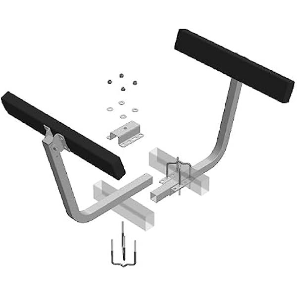 27660 2Foot Bunk Board GuideOn Adjustable Boat Trailer with HighGrade Marine Carpet Fabric