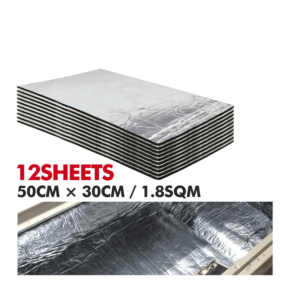 276mil 19.37sqft Auto Sound Deadener Mat Automotive Heat Shield Under Hood Insulation Sound Dampening Foam for Audio Noise, Roof and Trunk