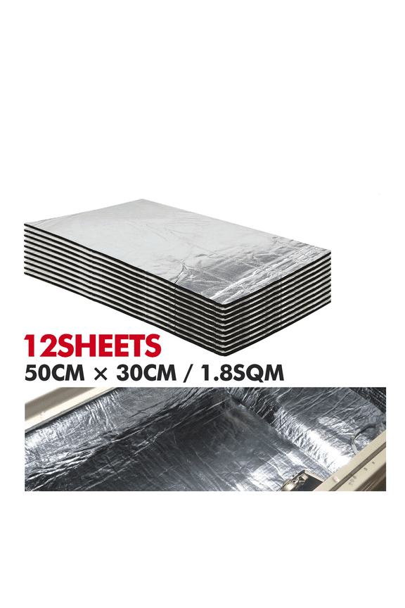 276mil 19.37sqft Auto Sound Deadener Mat Automotive Heat Shield Under Hood Insulation Sound Dampening Foam for Audio Noise, Roof and Trunk