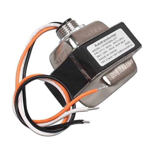 277 Volt to 120 Volt Step Down Transformer Compatible with Halogen Lamps - Hatch LS120-75EN-277 Hardwired Transformer,75 Watt$$Tools & Hardware Other