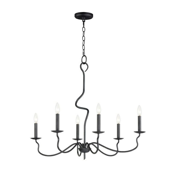 27706BO Maxim Lighting Padrona - 6 Light Chandelier-27.5 Inches Tall and 32.5 Inches Wide     -Traditional Installation