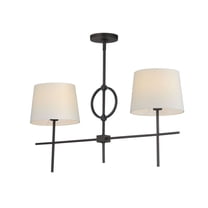 27722OFCHL-Maxim Lighting-Paoli - 2 Light Linear Pendant-17.25 Inches Tall and 10 Inches Wide