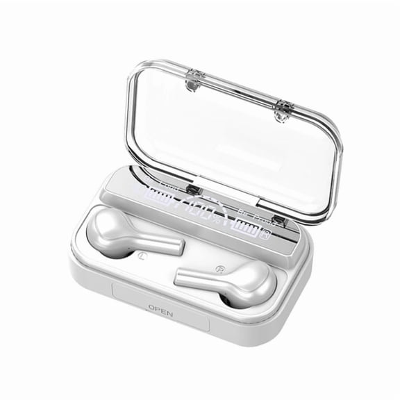 278 TWS External Noise Cancelling Touch Bluetooth Earphone with Charging Box, Support LED Power Digital Display & Breathing Lights & Call & Voice Assistant, 278 Black, 278 White