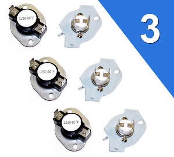 279769 Thermal Cut Off Kit for Kenmore Maytag Estate Dryer 279769 3977394 3390291( 3 Pack