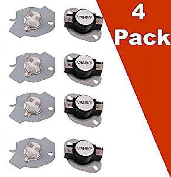 279769 Thermal Cut Off Kit for Kenmore Maytag Estate Dryer 279769 3977394 3390291( 4 Pack