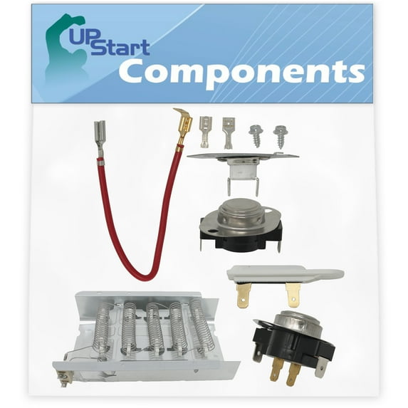 279838, 279816, 3392519 & 3387134 Dryer Heating Element & Thermostat Combo Pack Replacement for Kenmore 11064812200 - Compatible with 279838, 279816, 3392519 & 3387134 Heater Element & Thermostat Kit
