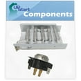 thumbnail image 1 of 279838 Dryer Heating Element & 3387134 Cycling Thermostat Kit Replacement for Whirlpool WED5510VQ1 Dryer - Compatible with 279838 and 3387134 Heater Element and Thermostat Combo Pack, 1 of 4