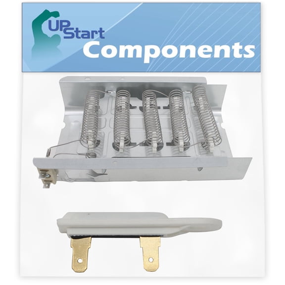 279838 Dryer Heating Element & 3392519 Thermal Fuse Replacement for Roper RED4440VQ1 - Compatible with 279838 & 3392519 Heater Element & Thermal Fuse - UpStart Components Brand