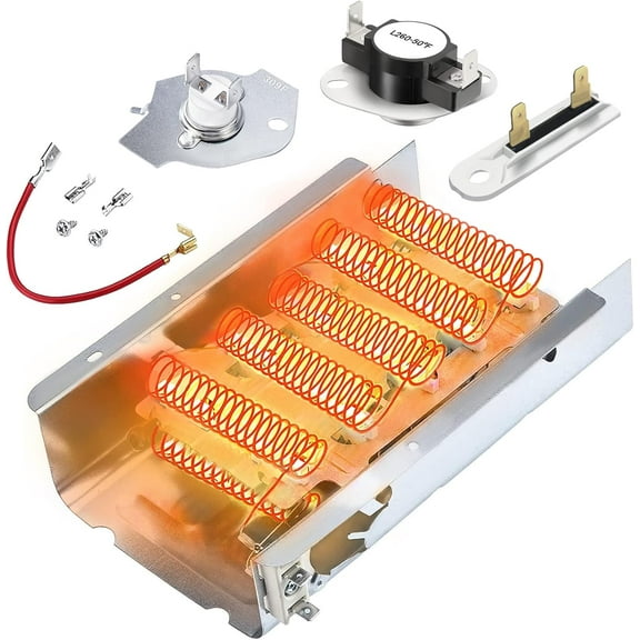 279838 Dryer Heating Element for Whirlpool Kenmore Maytag Dryer,& Thermostat 3387134  3977393  & Thermal Fuse 3392519 3977767