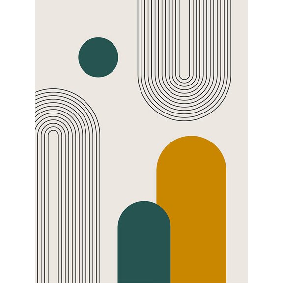 27B Geometric Bright 80 Poster Print - AnnArt (24 x 36)