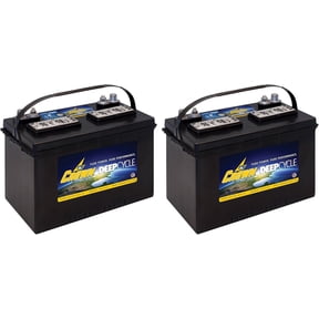 27HDC 12V Deep Cycle Battery Group 27 Flooded Lead Acid 115Ah 875 MCA 2 Pack Industrial, Marine, RV & Backup Power