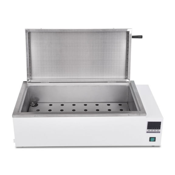 27L Digital Water Bath, Lab Thermostatic Bath 1500W, Precise Temperature Control RT-99.9C, Overheat Protection for Scientific Research & Aquaculture