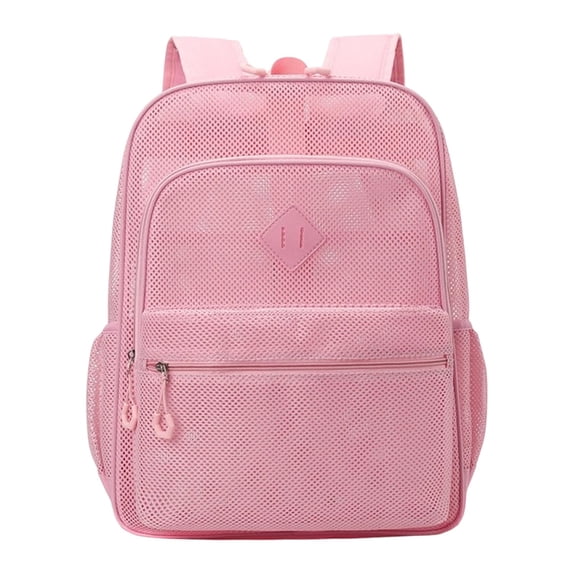 27L Large Capacity Mesh Backpack, Breathable Lightweight School Bookbag for Travel Gym Hiking, Durable Daypack with Padded Straps for Men Women