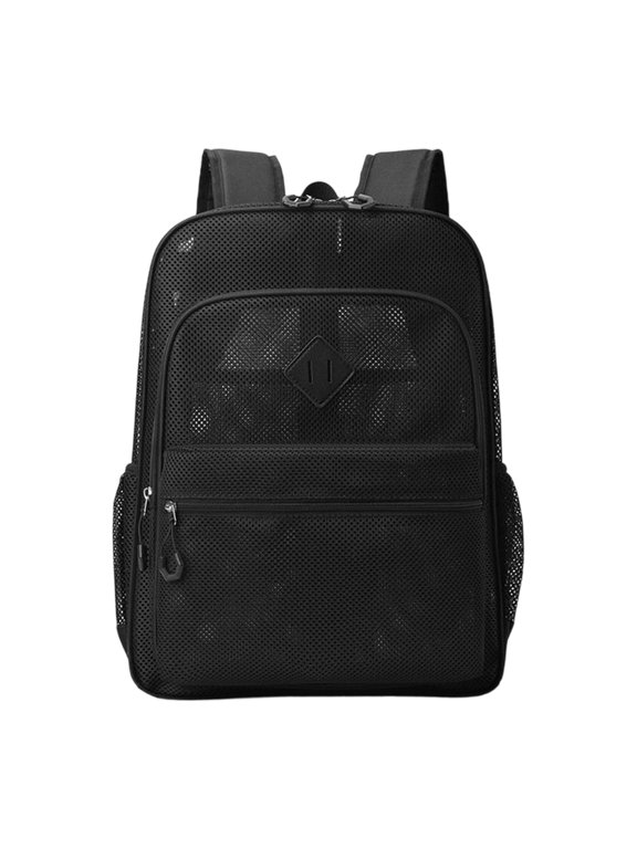 27L Large Capacity Mesh Backpack, Breathable Lightweight School Bookbag for Travel Gym Hiking, Durable Daypack with Padded Straps for Men Women