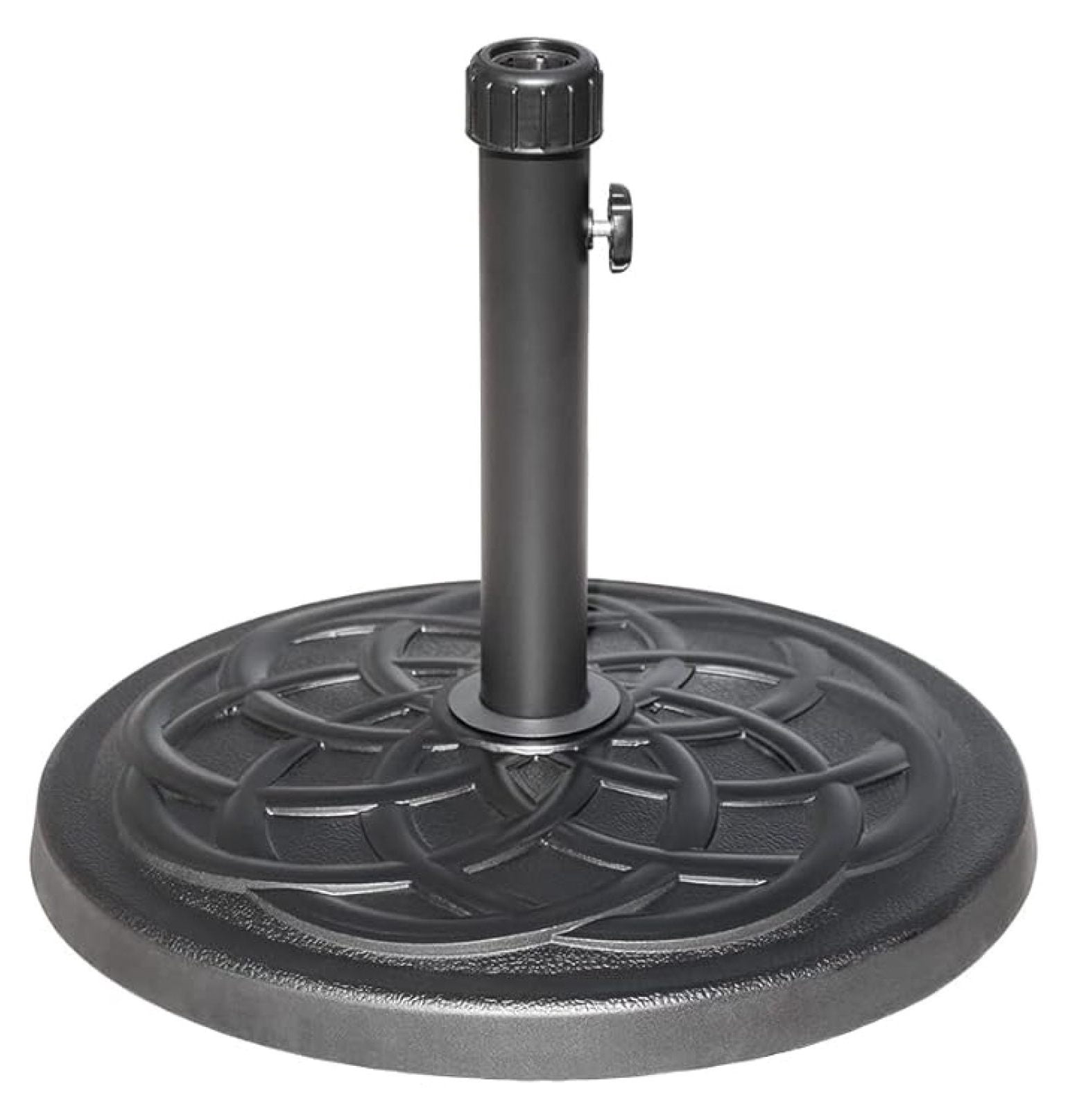 27LBS Resin Umbrella Base Heavy Duty Outdoor Stand, Umbrella Base Holder, Patio Base Stand for Garden Beach Patio, Black
